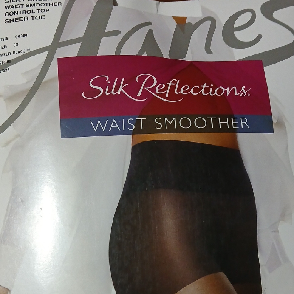 2014 Hanes Silk Reflections Waist Smoother in Black